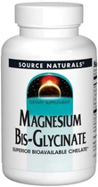 Бисглицинат магния Source Naturals Magnesium Bisglycinate Powder 60 tab