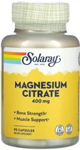 Магний цитрат Solaray Magnesium Citrate 400 mg 90 veg caps
