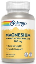 Магний Solaray Magnesium Amino Acid Chelate 200 mg 100 veg caps
