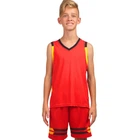 Форма баскетбольна дитяча LingoChamp 8019T M зріст 165 см Red-Black-Yellow