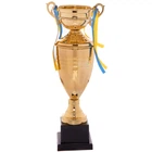 Кубок спортивный с крышкой и чашей приз спортивный SP-Sport Heroe 1505C высота 44 см Gold