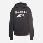 Bluza damska z kapturem Reebok Identity Logo Fleece Hoodie S Czarna (4064057880769) - obraz 6