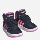 Дитячі демісезонні черевики для дівчинки adidas Hoops Mid 3.0 AC GW4485 22 Чорний/Фіолетовий (4065426107678) - зображення 2