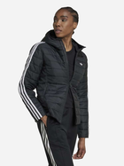 Kurtka przejściowa krótka z kapturem damska adidas Hooded Premium Slim Jacket WHM2612 34 Czarna (4066747400479) - obraz 3
