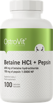 Харчова добавка OstroVit Betaine HCl + Pepsin 100 капсул (5903933905389) - зображення 1