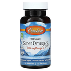 Омега-3 супер, Super Omega-3, Carlson Labs, 1000 мг, 50 гельових капсул (CAR-01520)