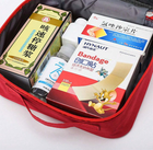 Дорожня аптечка, органайзер-сумка "Good Luck" для зберігання ліків / таблеток / медикаментів, 23х19х12 см, червоний (84309715) - зображення 2