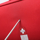 Дорожная аптечка, органайзер-сумка "Good Luck" для хранения лекарств / таблеток / медикаментов, 23х19х12 см, красный (84309715) - изображение 7