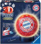 3D Puzzle Ravensburger Ball Nachtlicht FC Bayern München 15 x 15 x 15 cm 72 elementów (4005556121779)