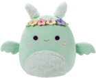 Maskotka Squishmallows Little Plush Tove Mint Green Mothman W/Flower Crown and Fuzzy Belly 19 cm (0196566411401) - obraz 1