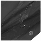 Тактичне пончо з капюшоном дощовик плащ 100% поліестер Dominator Польща 126х104 см one size чорний - зображення 8