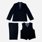 Підлітковий класичний костюм (піджак + жилет + штани) для хлопчика Cool Club CCB1422030-00 170 см Синій (5902568309487) - зображення 1
