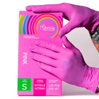 Перчатки смотровые Sangig нитриловые нестерильные Размер S 100 шт Розовые (002899) - изображение 4