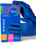 Перчатки смотровые Sangig нитриловые нестерильные Размер L 100 шт Синие (002912) - изображение 4