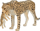 Figurka Mojo Wildlife Cheetah Female with Cub 6 cm (5031923871670) - obraz 2