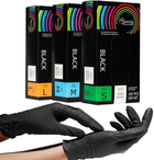 Перчатки смотровые Sangig виниловые нестерильные Размер M 100 шт Черные (001358) - изображение 4