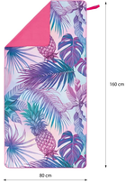 Ręcznik NILS CAMP z mikrofibry 160 x 80 cm NCR14 Ananas (5907695598803) - obraz 6