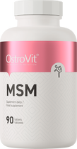 Suplement diety OstroVit MSM 90 tabletek (5902232617689) - obraz 1