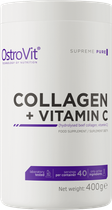 Дієтична добавка OstroVit Collagen + Vitamin C Натуральний 400 г (5903246224931) - зображення 1
