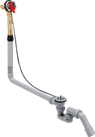 Скрытая часть излива hansgrohe Exafill для ванны, с набором для слива и перелива 58126180