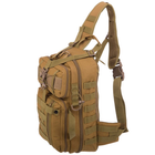 Рюкзак тактичний (Сумка-слінг) з однією лямкою SILVER KNIGHT Top Max (нейлон, розмір 43х24х11см, Хакі) - изображение 3