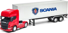 Металева модель вантажівки Welly Tir Scania V8 з причепом 1:32 (4891761326715) - зображення 2