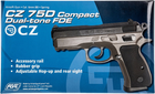 Пістолет страйкбольний ASG CZ 75D Compact Spring 6 мм Fde (23704127) - зображення 10