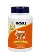 Комплекс незамінних жирних кислот Now Super Omega 3-6-9 1200 мг 90 капсул (213042)