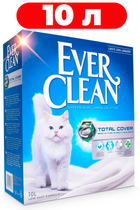 Наповнювач для котів з активованим вугіллям комкующийся Ever Clean Total Cover 10л