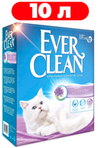 Наповнювач для котів ароматизований грудкуючий Ever Clean Lavender 10л