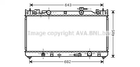 Радиатор охлаждения двигателя TOYOTA CAMRY, AVA COOLING (TO2282)