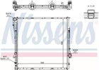 Радіатор охолодження двигуна BMW X5, NISSENS (60787A)