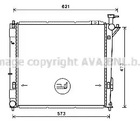 Радиатор охлаждения двигателя HYUNDAI GRAND, AVA COOLING (HY2346)