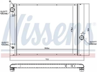 Радіатор охолодження двигуна BMW 6, NISSENS (60763)