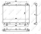 Радіатор охолодження двигуна Suzuki GRAND VITARA, NRF (53917)