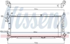 Радиатор охлаждения двигателя OPEL CORSAVAN, OPEL CORSA, NISSENS (63286A)