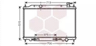 Радіатор охолодження двигуна NISSAN MURANO, Van Wezel (13002295)
