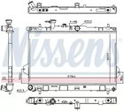 Радиатор охлаждения двигателя HYUNDAI MATRIX, NISSENS (67481)