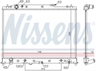 Радіатор охолодження двигуна MAZDA CX-9, NISSENS (68525)