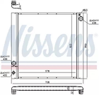 Радіатор охолодження двигуна LAND ROVER, NISSENS (64329)