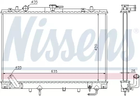 Радіатор охолодження двигуна MITSUBISHI PAJERO, NISSENS (68154)
