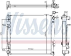 Радіатор охолодження двигуна KIA SORENTO, HYUNDAI SANTA, NISSENS (675046)
