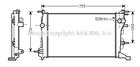 Радіатор охолодження двигуна RENAULT GRAND, AVA COOLING (RT2410)