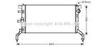 Радиатор охлаждения двигателя RENAULT LATITUDE, AVA COOLING (RT2415)