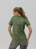 Тактична футболка жіноча BEZET Commando 10111 L Хакі (ROZ6501032312) - зображення 4
