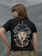 Тактическая футболка женская BEZET Bellona & Нерушимая 10447 L Черная (ROZ6501032348) - изображение 5