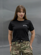 Тактична футболка жіноча BEZET Bellona & Незламна 10447 M Чорна (ROZ6501032349) - зображення 1