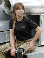 Тактическая футболка женская BEZET Bellona & Нерушимая 10447 M Черная (ROZ6501032349) - изображение 6