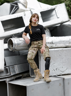 Тактическая футболка женская BEZET Bellona & Нерушимая 10447 S Черная (ROZ6501032350) - изображение 10