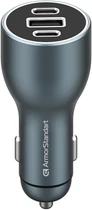 Автомобільний зарядний пристрій ArmorStandart Resolute Power ASPP-21 120W 2xUSB-C USB (ARM70026)